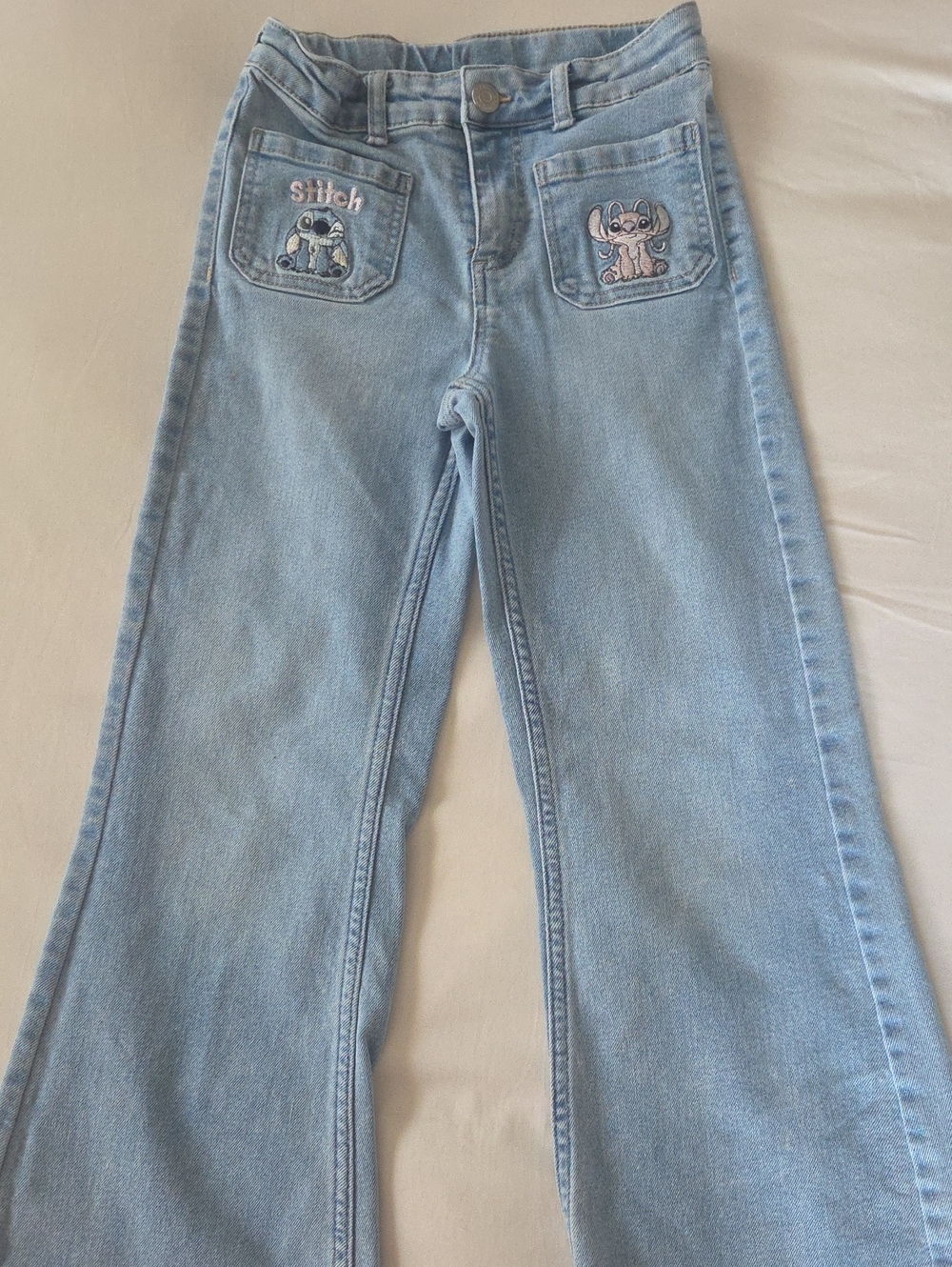 Girls Disney Stitch H&M Jeans Sz 7